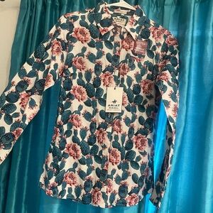 Ariat Hibiscus Cactus Print Shirt